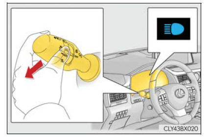 Lexus RX. Operating the lights and wipers