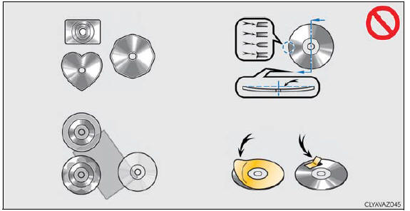 Lexus RX. Playing an audio CD and MP3/WMA/AAC discs